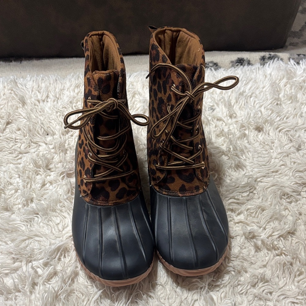 Olivia Miller Brown and Black Women's Boots